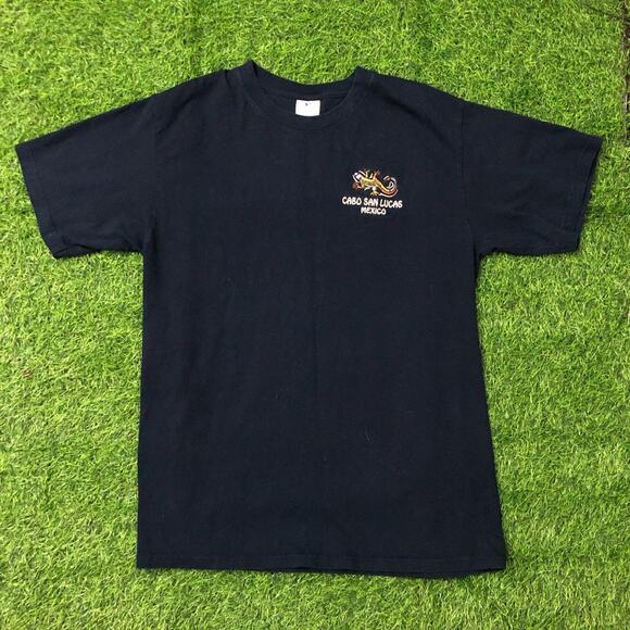Men's Vintage Navy Embroidered Cabo San Lucas Tee - Picture 1 of 4